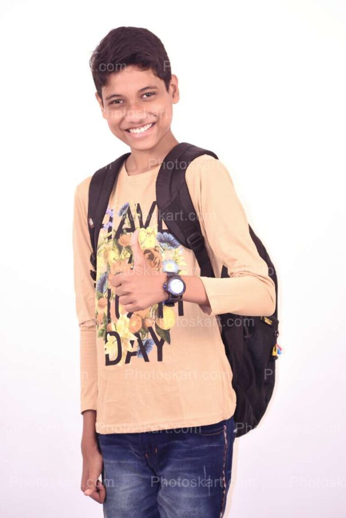 Young Indian School Boy Stock Image