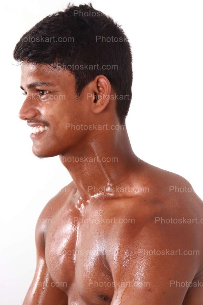 An Indian Boy Posing Figure Stock Image