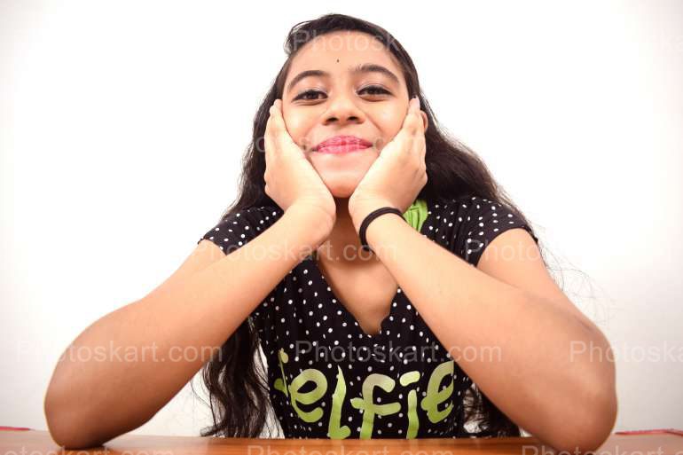 An Indian Girl Portrait Stock Image