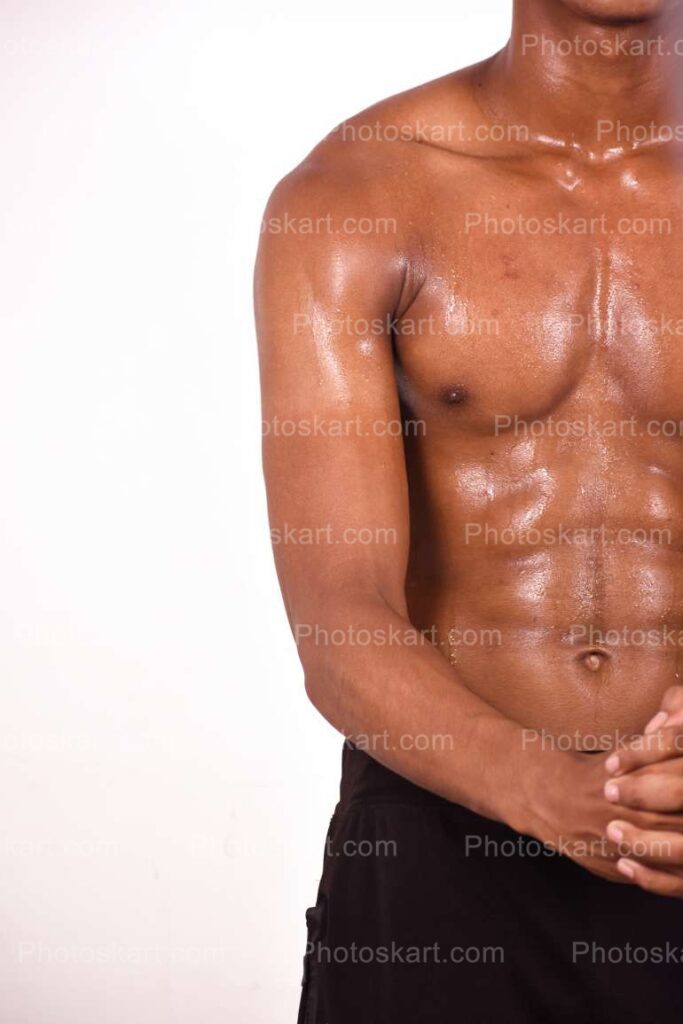 An Indian Professional Fitness Model Stock Image