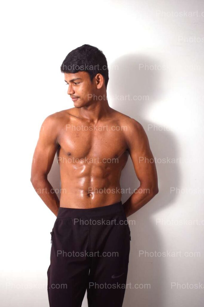 An Handsome Fitness Model Showing His Body Royalty Free Stock Image