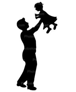 indian father and child royalty free vector illustration image