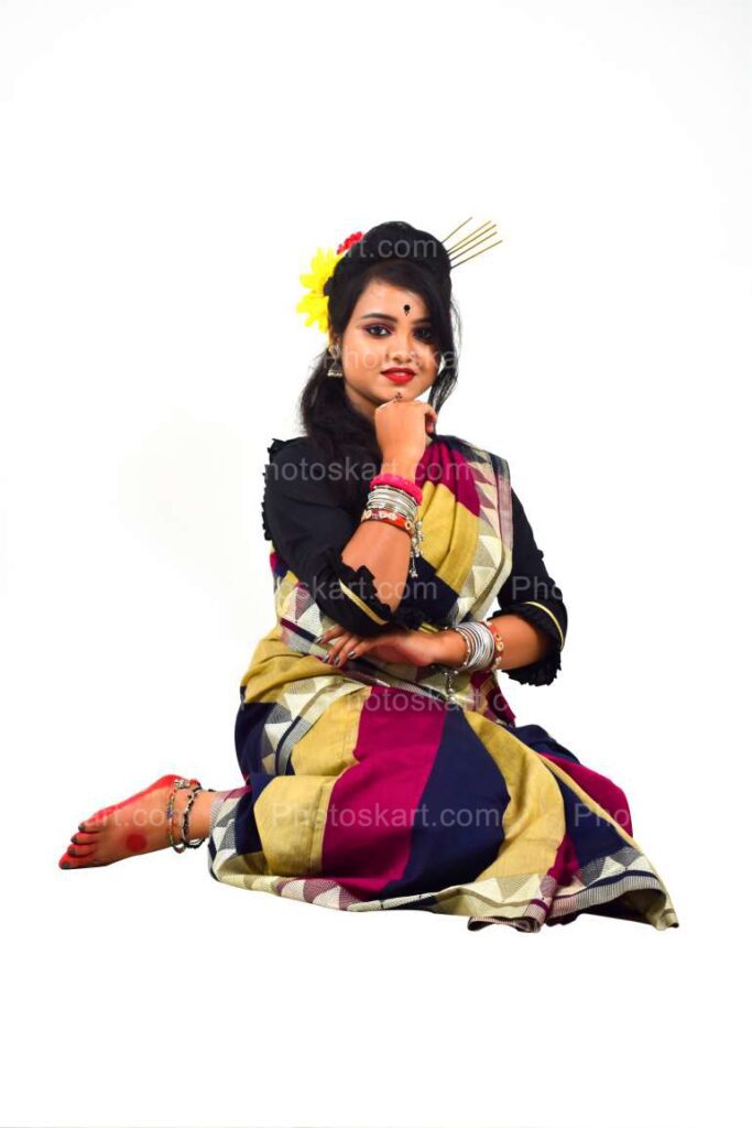 Indian Cute Santhali Girl Royalty Stock Image