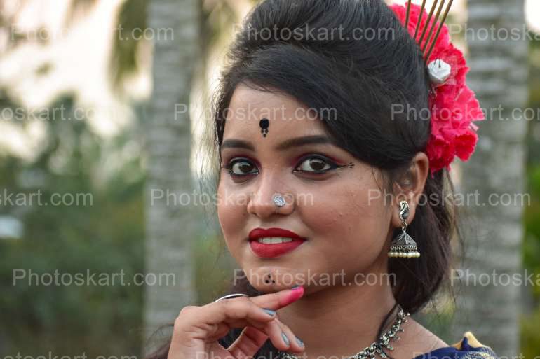 Indian Santhali Girl Stock Image Photo
