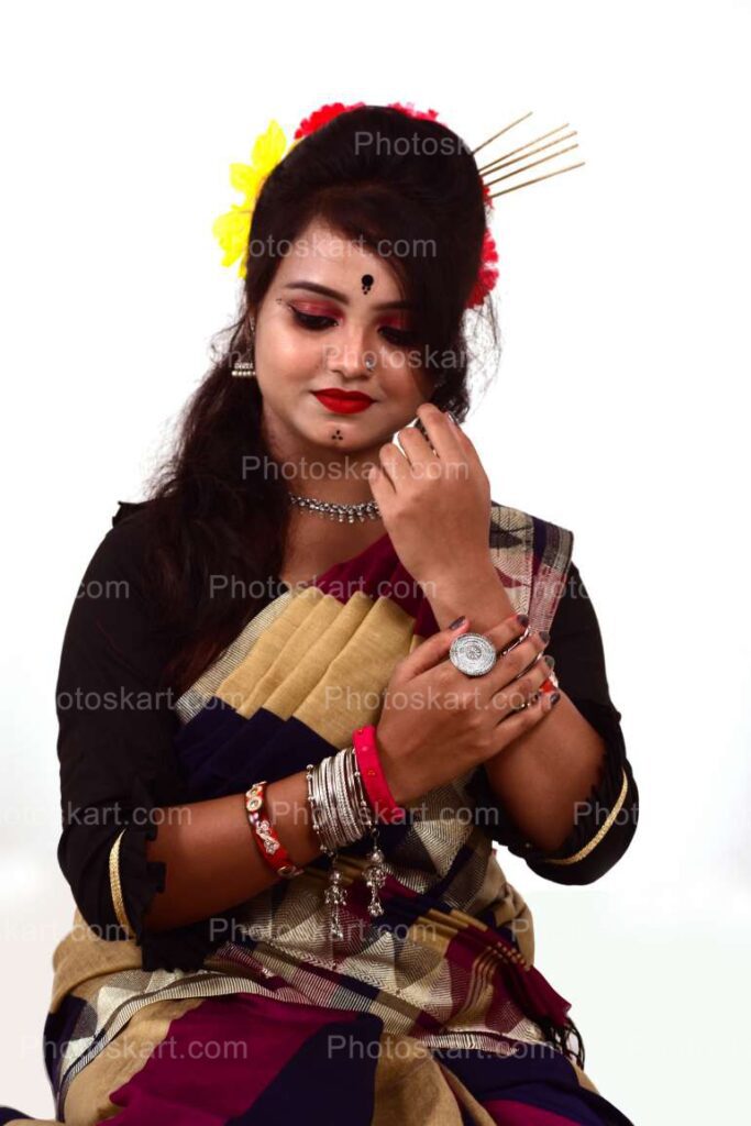 Indian Santhali Woman Royalty Stock Photo