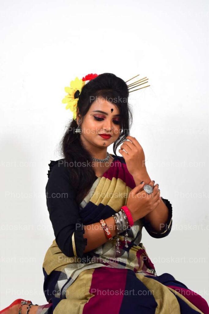 Royalty Stock Image Of A Indian Santhali Girl