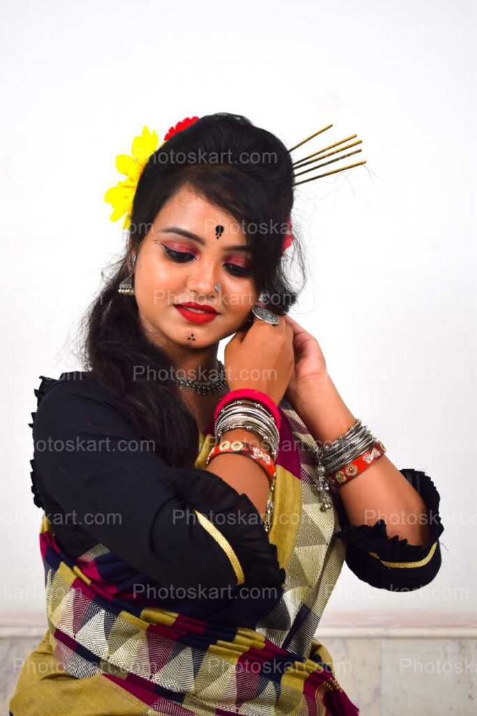 Royalty Stock Image Of A Indian Santhali Woman
