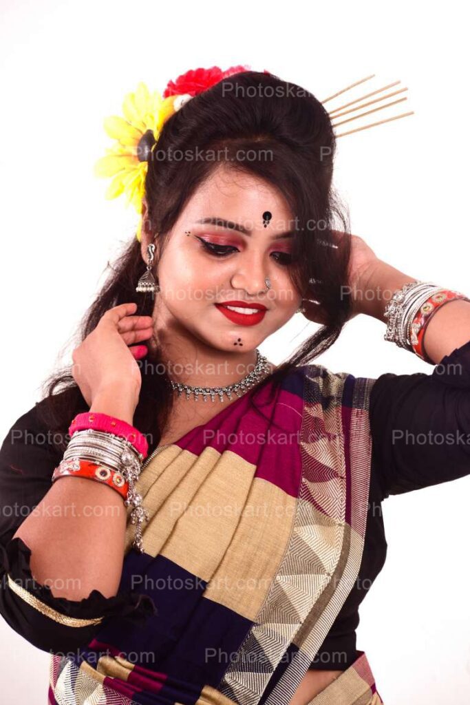 Cute Indian Santhali Girl Royalty Stock Image