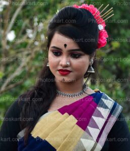 portrait-of-a-indian-beautiful-girl-wearing-sharee-stock-image