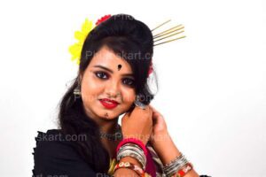 portrait-of-a-beautiful-indian-santhali-tribe-girl-stock-image