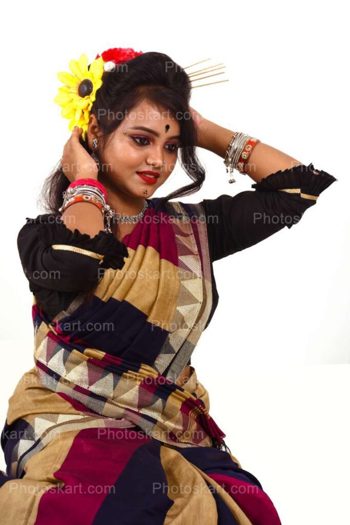 Stock Image Of Beautiful Indian Santhali Girl