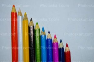 10 color pencils royalty free stock image