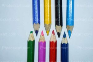 8 multicolor pencils royalty free stock image photography