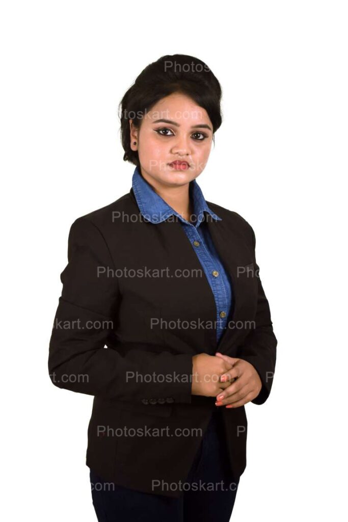 A Confident Corporate Woman Standing Stock Photos