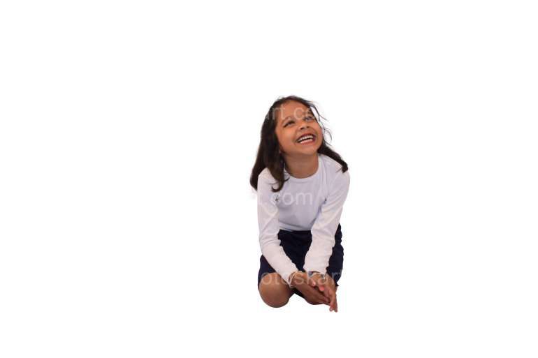 An Indian Little Cute Girl Laughing Stock Photography