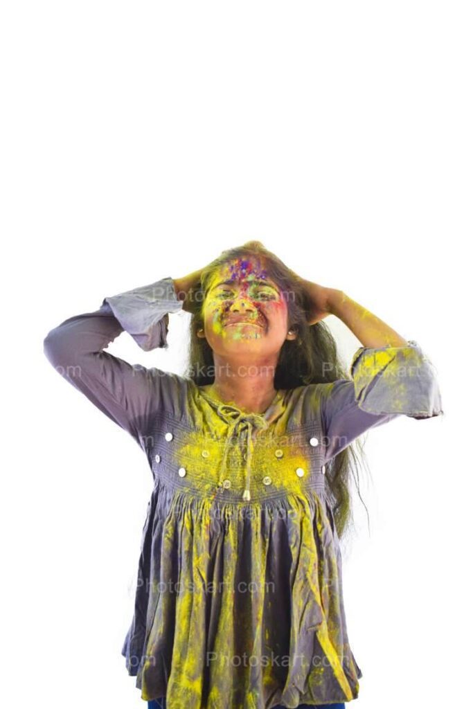 DG888320321, an indian teenage girl playing holi with green colour powder, new, new stock image, stock image, stock photo, stock photos, indian, indian girl, indian girls, indian bengali girls, indian holi girl, indian holi girls, indian girl celebrating holi, indian girl enjoying holi, bengali girl playing holi, dolyatra, dol utsav, festival of colour, festival of color, holi picture, holi image, holi image, indian holi image, bengali dolyatra, Soma Jalui