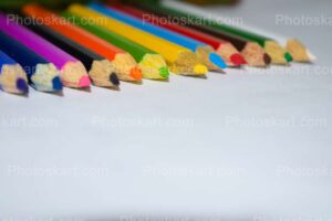 bumch of best quality multicolor pencils stock image