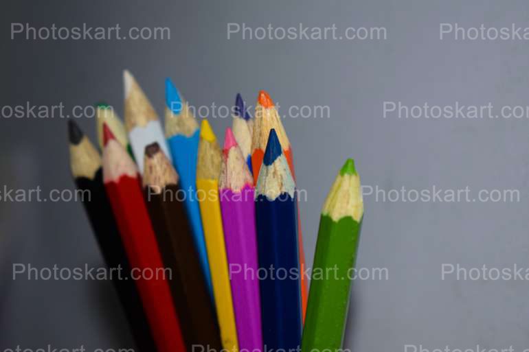 Bunch Of Multicolor Pencils Royalty Free Stock Image