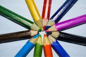 color penciled art royalty free stock image