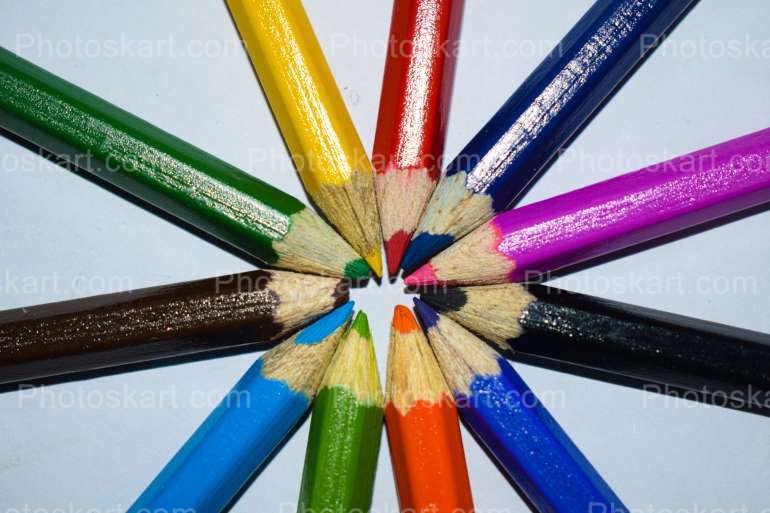 Color Penciled Art Royalty Free Stock Image