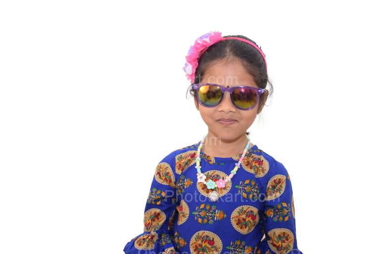 Cute Little Indian Girl Wearing A Sunglass Royalty Images