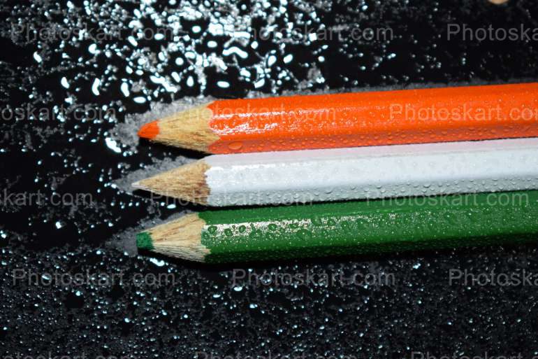 Flag Pencils Image Stock Photo
