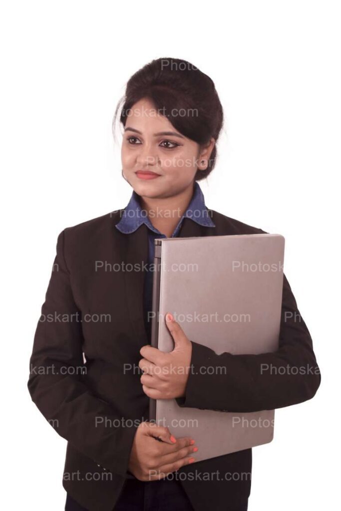 Indian Corporate Girl Holding A File Document Stock Images