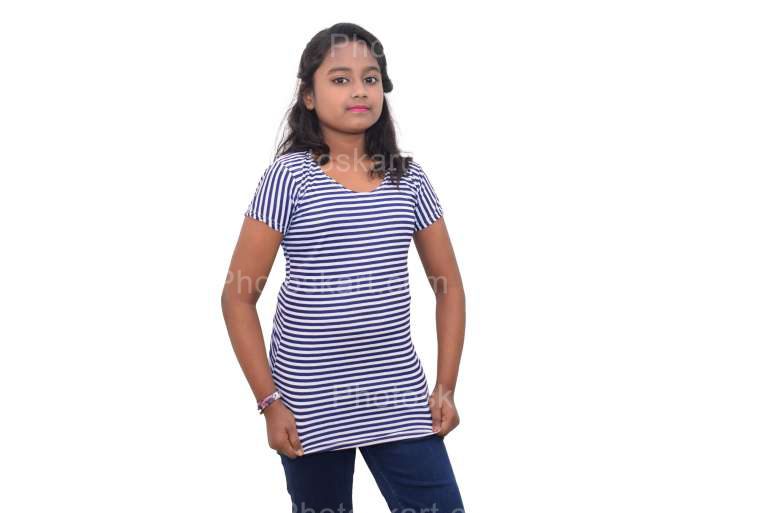 Portrait Of Young Indian Woman Standing Stock Photography