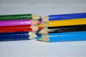 royalty free photo of multicolor pencils