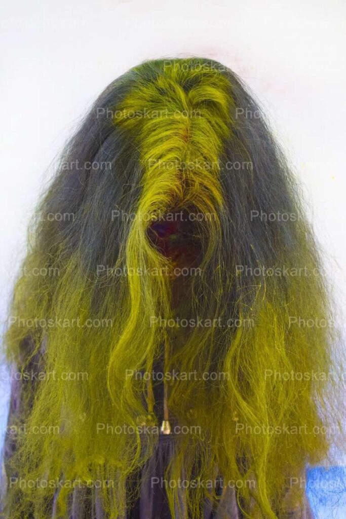 Young Crazy Indian Girl Enjoying Holi Festival Stock Photo