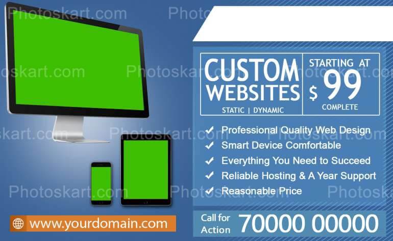 Custom Website Banner Royalty Free Stock Image