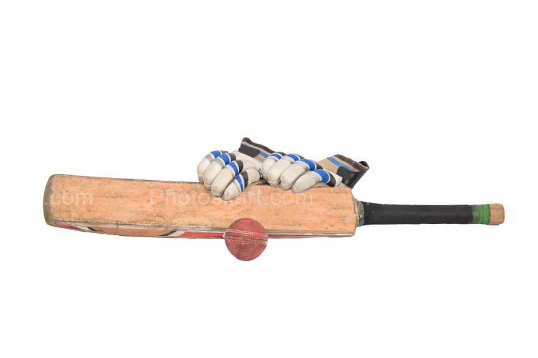 Royalty Free Stock Image Of Cricket Bat Ball And Gloves