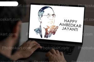 happy ambedkar jayanti poster royalty free stock image