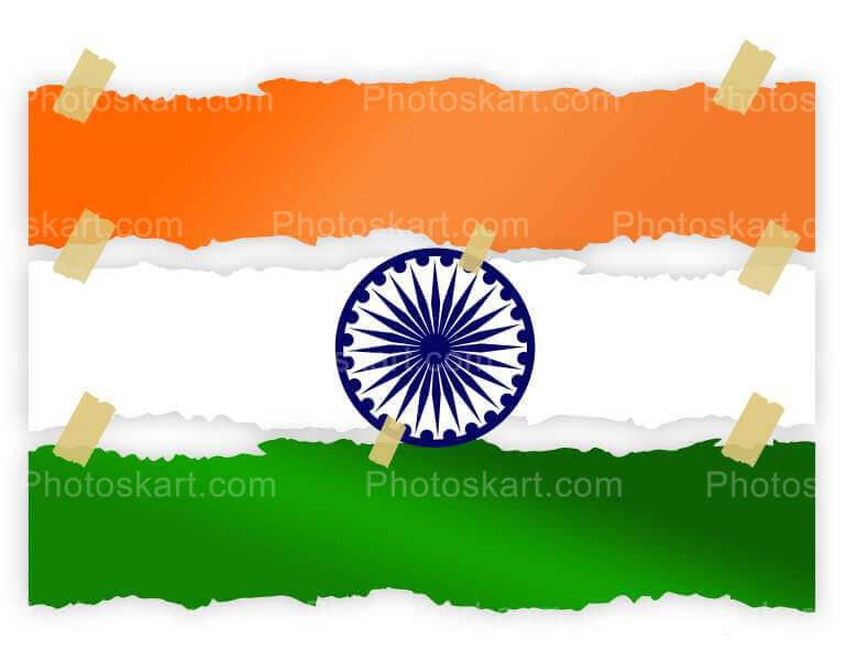 Royalty Free Indian Flag Design Vector Stock Image