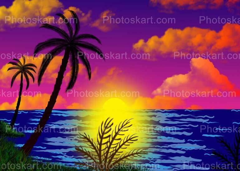 Sunrise Vector Royalty Free Stock Image