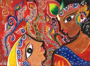 radha-krishna-watercolour-painting-stock-image