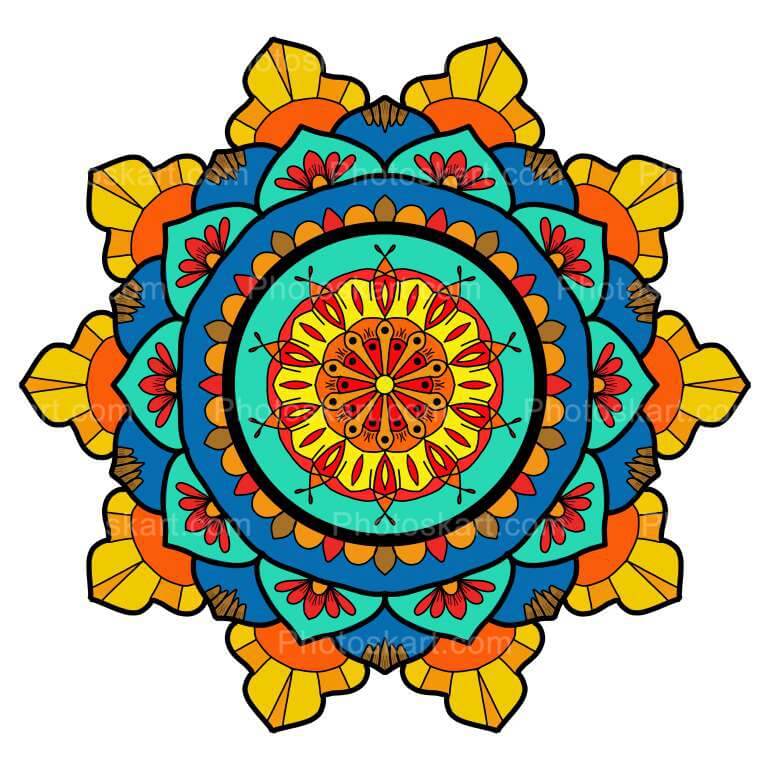 Royalty Free Colourful Mandala Stock Images