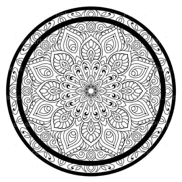 Black And White Mandala Art Design Free Images