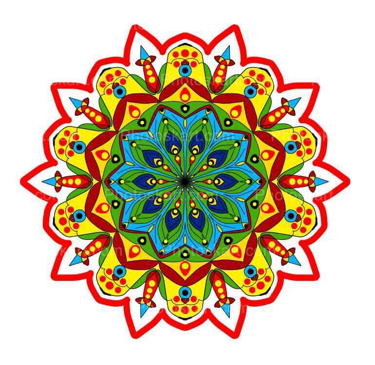 Decorative Colorful Mandala Vector Art Images