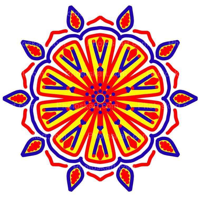 Detailed And Colourful Mandala Stock Images