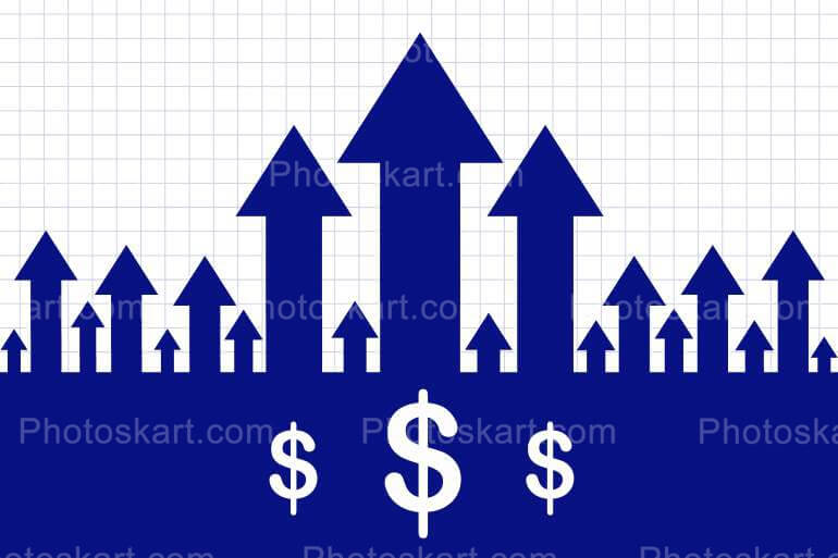 Dollar Growth Illustration Free Stock Images