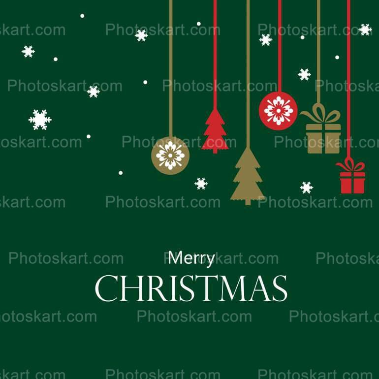 Christmas Wishing With Hanging Ornaments