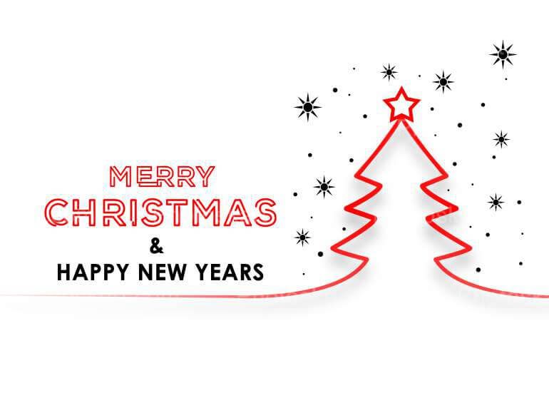 Free Christmas Wishing On White Background