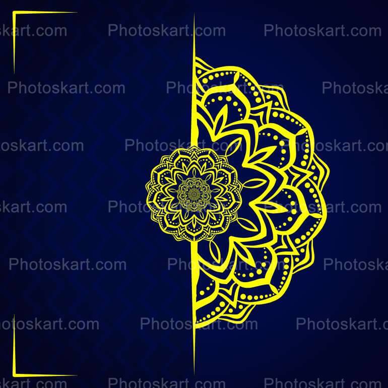 Half Shape Mandala Stock Image