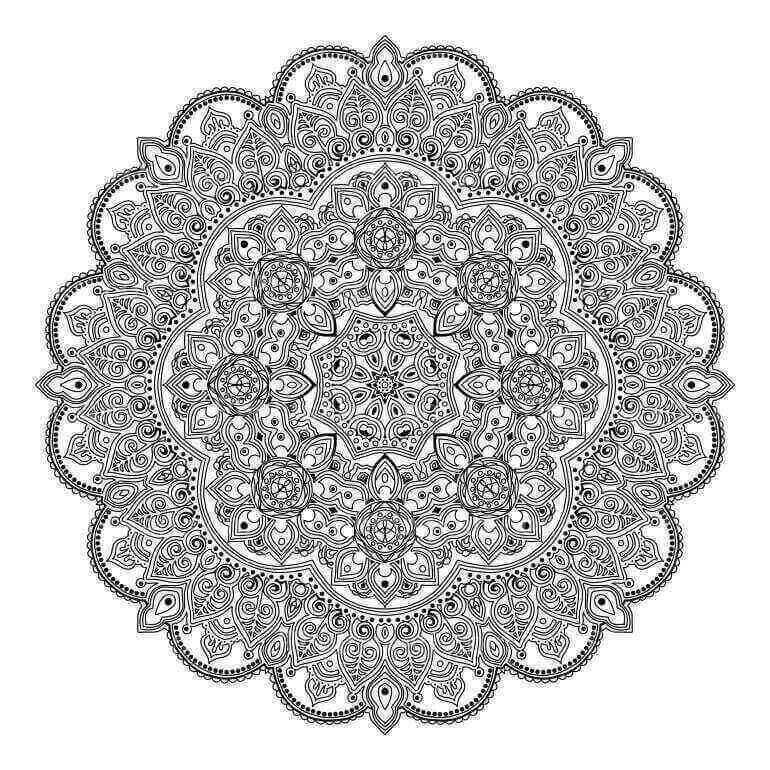 Hand Drawn Mandala Vector Royalty Free Images