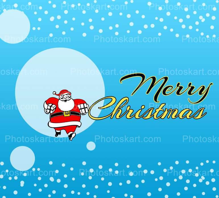 Merry Christmas Wishing With Sky Background