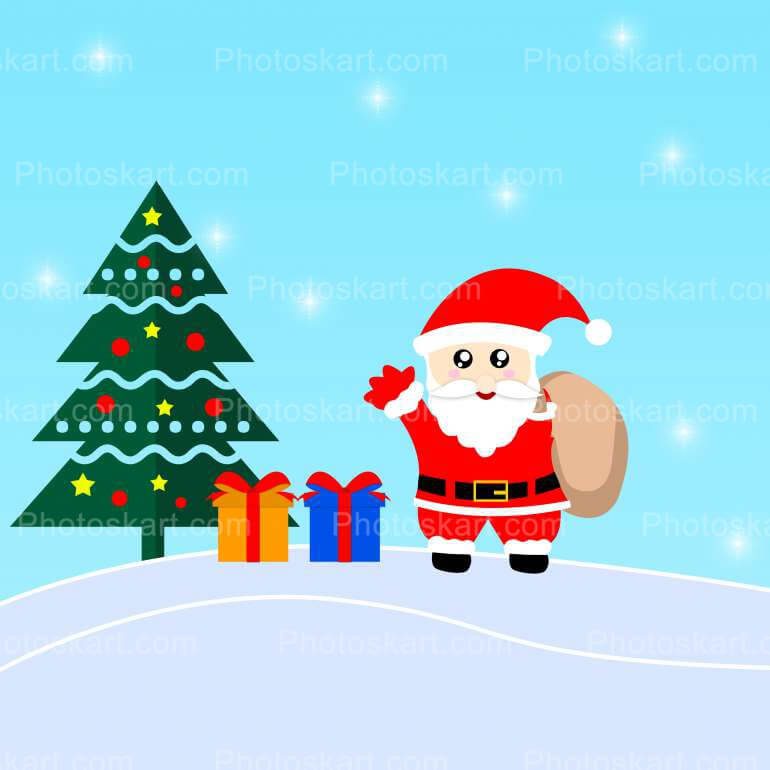 Santa Clause Free Vector Stock Image