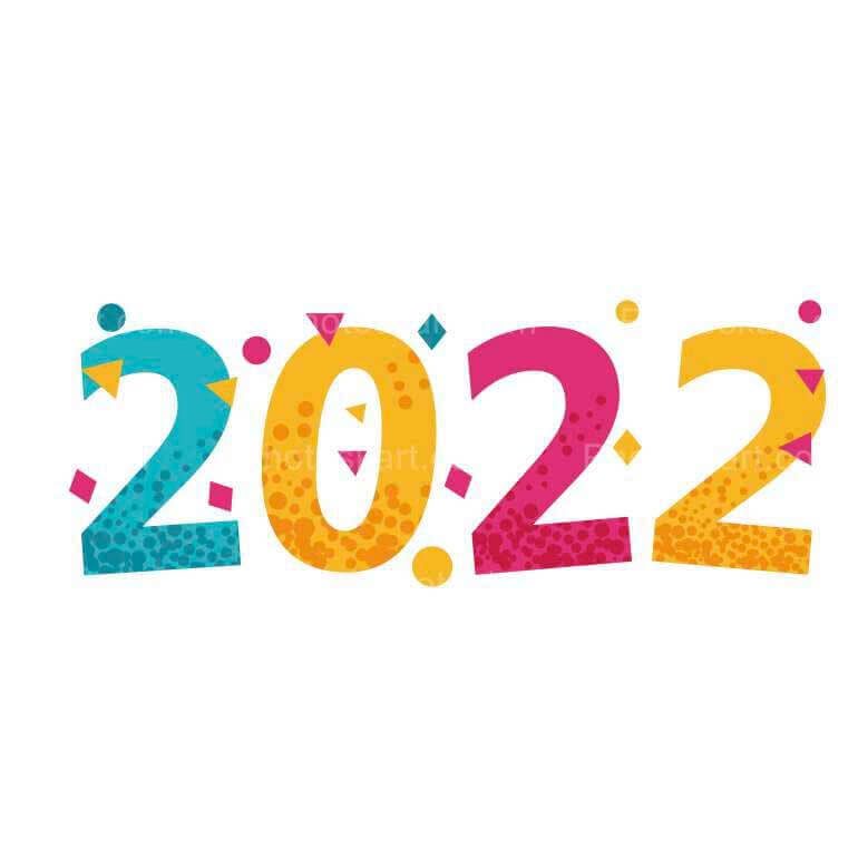 2022 New Year Free Vector Images Background