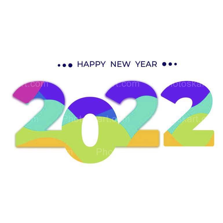 Colorful New Year Background Free Vector Image
