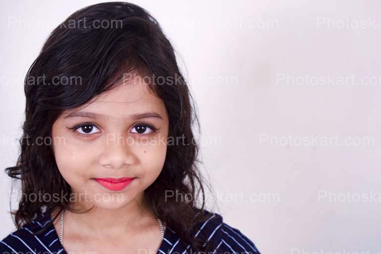 Cute Indian Child Girl Portrait Stock Photos